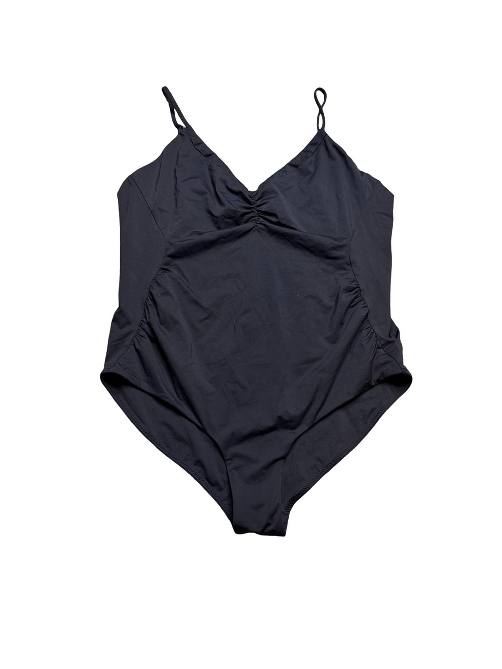✨🖤 HATCH Maternity Black Ruched One‎ Piece Swimsuit Size L 🖤✨
